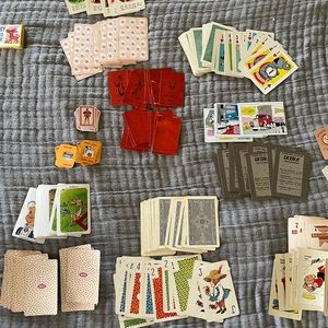 Vintage playing, trading cards.